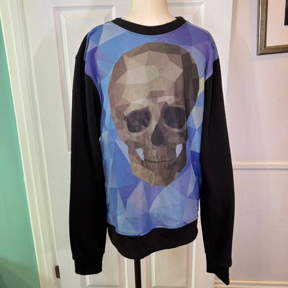 ENYCE Skull Crewneck Pullover Sweatshirt Men's Size XL - Picture 1 of 8